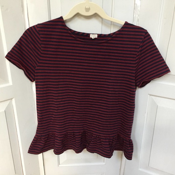 J. Crew Striped Top - Picture 1 of 15